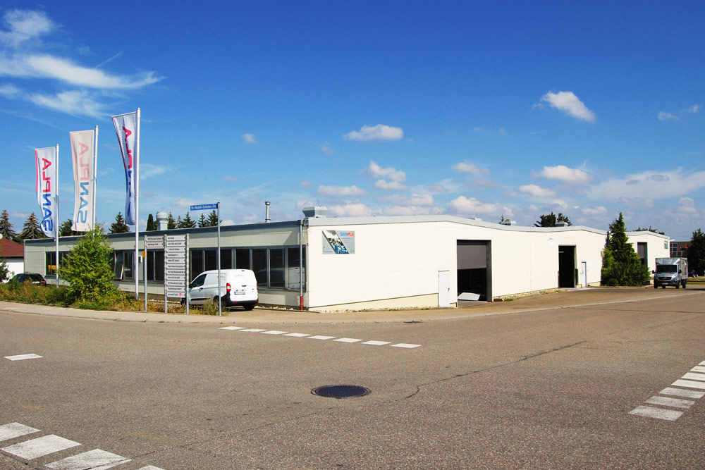 Sanpla GmbH - Firmengebäude in Westhausen